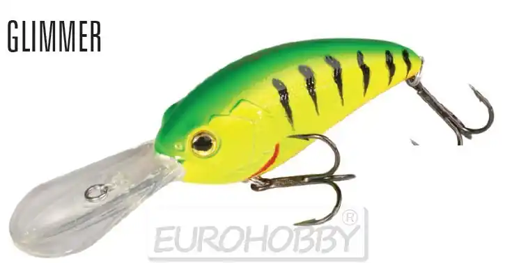 Značkový MIKADO WOBLER FISH HUNTER - GLIMMER 8 CM 8,0 61 Plovoucí / Slow
