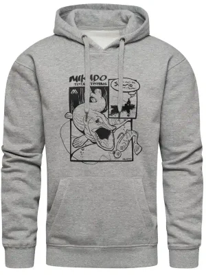 Značkový MIKADO Mikina HOODIE - SICARIO - GREY Šedá XL