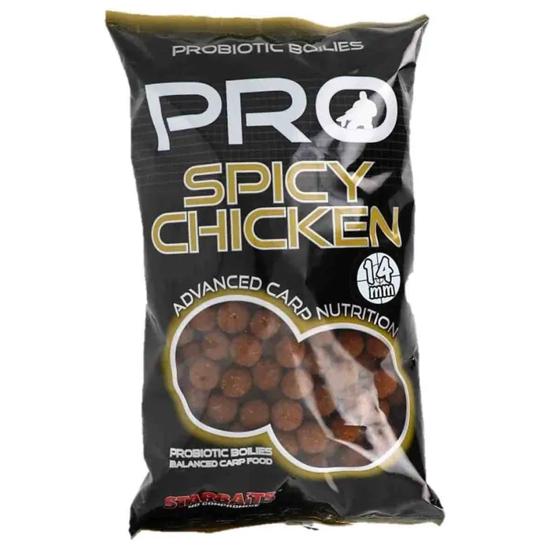 Jen Po Omezenou Doba Starbaits Boilies Pro Spicy Chicken 1kg 14 mm
