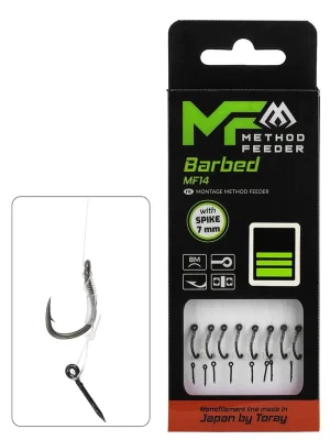 Akční Nabídka MIKADO návazec feederový mf14 s gumkou barbed vlasec 8 ks 10 cm 12 vlasec 0,20mm