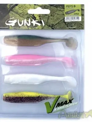 Akční Nabídka GUNKI Gumová nástraha Peps Dark Water Kit 9 cm 4 ks