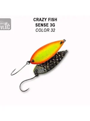 Plandavka Crazy Fish Sense 32mm 3g color 32 Bezpečná Platba