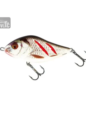 Sleva Wobler Salmo Slider 7cm Sinking Wounded Real Grey Shiner