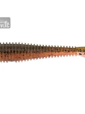 Značkový Gumová Nástraha Keitech Swing Impact Fat 4,8" 12cm Green Pumpkin Fire (5ks)
