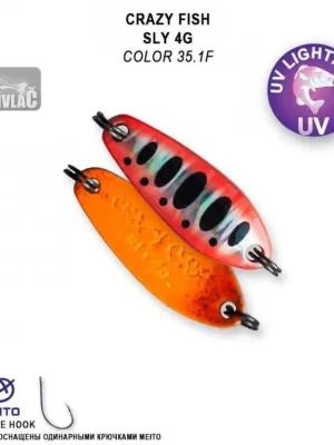 Plandavka Crazy Fish Sly 33mm 4g color 35,1F Tovární Cena