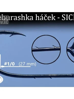 Jednoháček na čeburašku Sickle Vel.1/0 (10ks) Nejlepší Volba