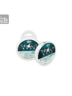 Asso Trout Area Nylon Hard 3 Lb, 0,128 mm, 0,6 Go 100 metrů Hit Sezóny