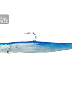 Zlevněný Gumová nástraha Savage Gaer Sandeel V2 Blue Pearl Silver 15,5cm 46g (2+1ks)