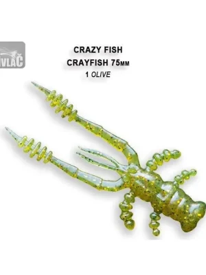 Cray Fish 7,5cm barva 1 olive balení 7 kusů Aktuální