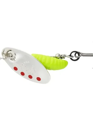 Zlevněný Savage Gear Třpytka GRUB SPINNERS #2 5.8G SINKING SILVER RED LIME