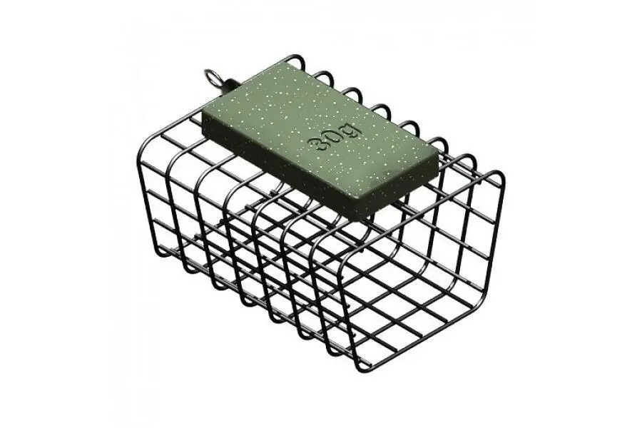 Sezónní Sleva Krmítko feeder Sema hranaté s obratlíkem 33x20x39mm 30g