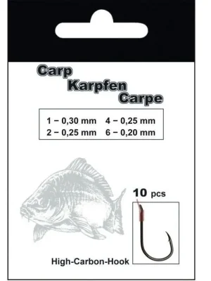 Navázané háčky Carp 10ks 0,25mm - vel.4 Kup Teď