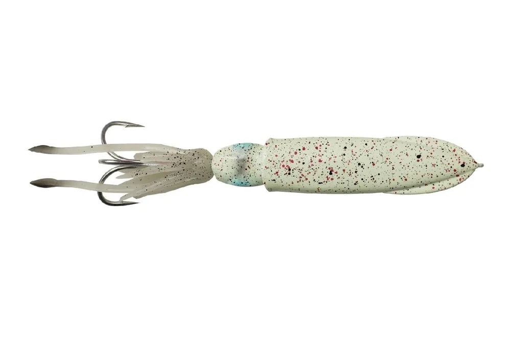 Akce Pilker oliheň SG 3DSwim Squid Jig 24cm 300g - Green Eye Glow