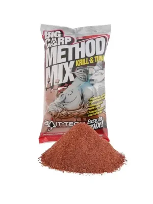 BaitTech Krmítková směs Big Carp Method Mix KRILL a TUNA - 2kg Odeslání Ihned
