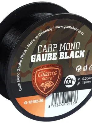 Akce Giants fishing Vlasec Carp Mono Gaube Black Varianta 1200m/0.28mm