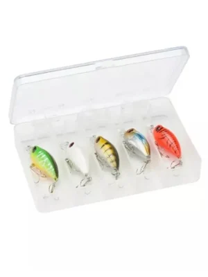 Vysoce Kvalitní Sert sada woblerů 5ks Kit Srt Crankbait Floating X5 Varianta 7g. 65mm