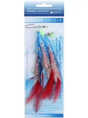 Pouze Dnes Mikado Sea Set - Belona Rig 12cm 3x1/0 Červená Modrá