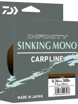 Poslední Šance Daiwa Infinity Sinking Mono 500m Olive 0.28mm 6.3kg