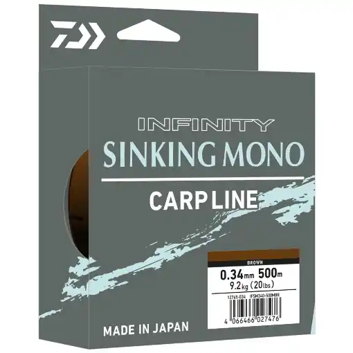 Poslední Šance Daiwa Infinity Sinking Mono 500m Olive 0.28mm 6.3kg