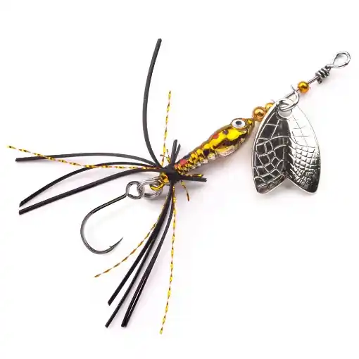 Akce Larva Mayfly Micro Spinner SH 5cm Brown Trout