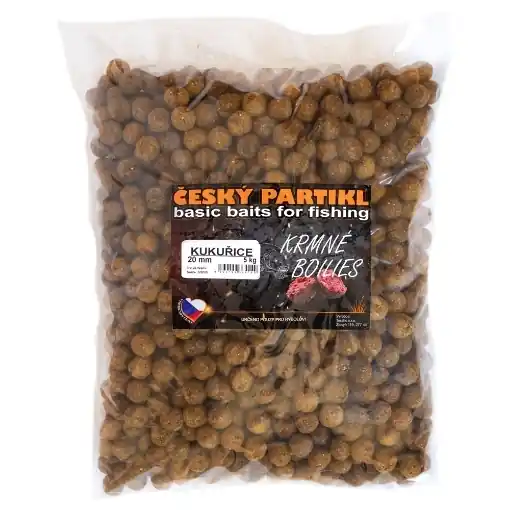Krmné Boilies 5kg 20mm - Kukuřice - Český Partikl Expresní Doručení