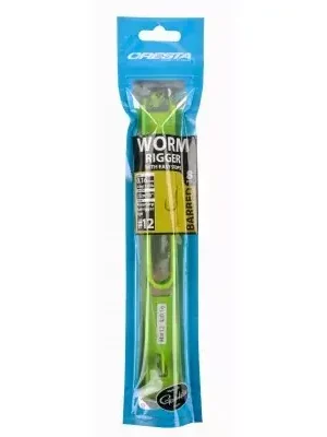 Cresta Worm Riggers + Stop 0,18mm Háček s protihrotem 10 kusů s očkem Výprodej
