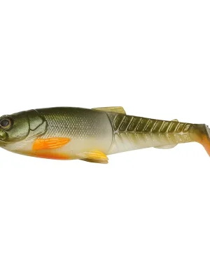 Aktuální Savage Gear Craft Cannibal Paddletail plastová nástraha 12,5cm 20gr Olive pearl Hot orange