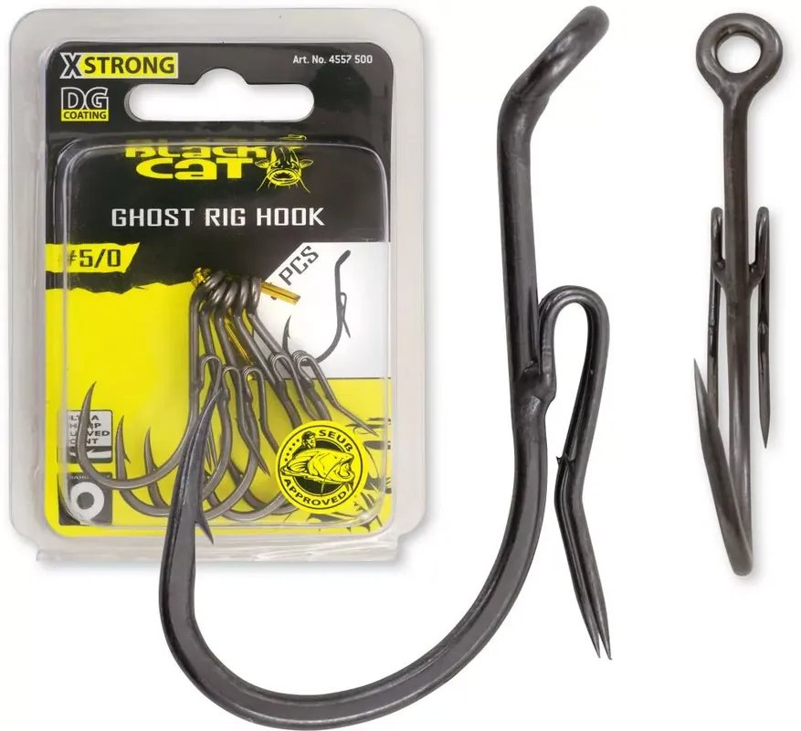 #5/0 Black Cat Ghost Rig Hook Vysoce Kvalitní