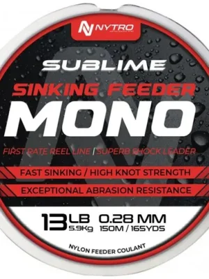 Nytro Vlasec Sublime Sinking Feeder Mono 150m 0,30mm 7,7kg Hit Sezóny