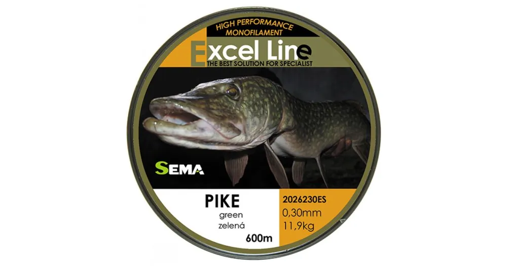 Autentický Sema Vlasec Pike 600m 0,22mm 6,1kg