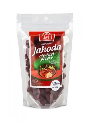 Vysoce Kvalitní Chytil Chytací pelety s dírou 250g 14mm Jahoda