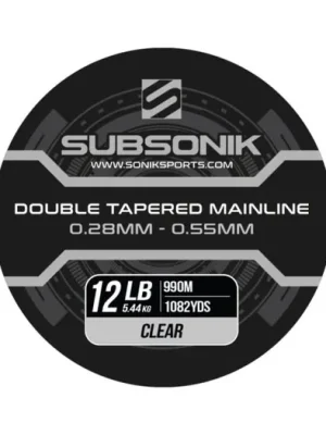 Aktuální Sonik Vlasec Subsonik Double Tapered Main Line Clear 990m 0,33-0,60mm 16lb