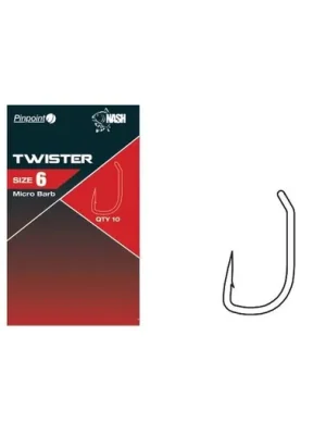 Akční Cena Nash Háček Pinpoint Twister Micro Barbed Velikost 4 10ks