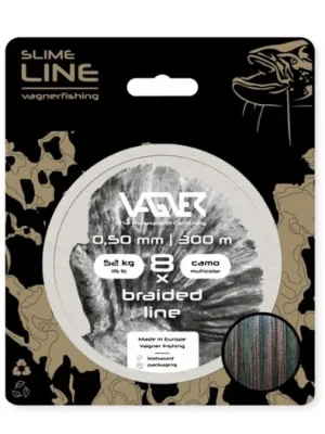 Vagner Šňůra Braided Line Camo Multicolor 300m 0,60mm 63kg Pouze Dnes