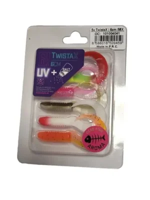 Výprodej Delphin Gumová nástraha TwistaX Eeltail UVs 6cm Mix 5ks
