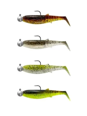 Značkový Savage Gear Gumová nástraha Cannibal Shad 10cm 9g Clear Water Mix 4ks
