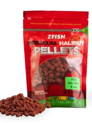 Zfish Chytací pelety Premium Halibut 200g 8mm Red Halibut Expresní Doručení
