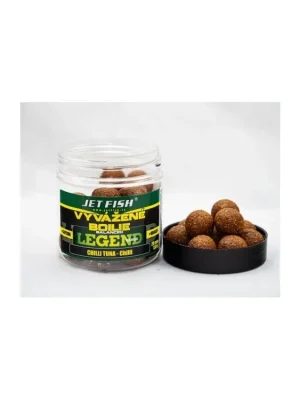 Jet Fish Vyvážené Boilie Legend Range - Chilli Tuna/Chilli - 24 mm/250ml Odeslání Ihned