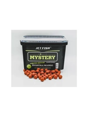 Víkendová Akce Jet Fish Mystery Boilie - Švestka/Mango - 20mm/3kg