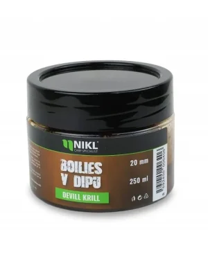 Odeslání Ihned Nikl - Boilies v dipu Devill Krill - 20 mm, 250g