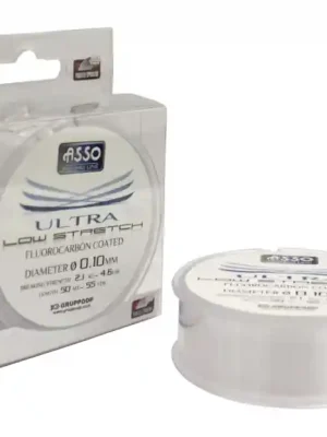 Vlasec Asso Ultra Low Stretch 50m, 0,12 mm Autentický