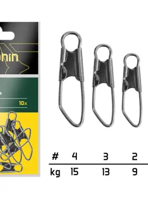 Novinka Safety snap / 10ks #4/15kg