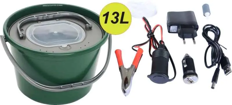 Aktuální Vzduchovací motorek AA/USB/230V + Řízkovnice 13/18L Vedro 18L