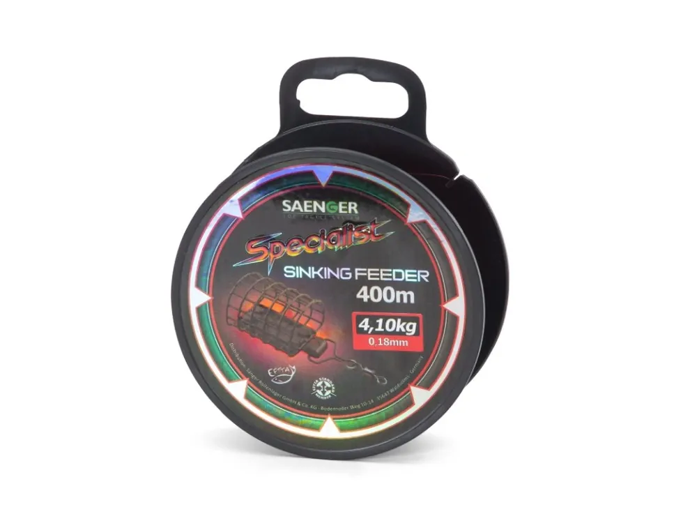 Nejprodávanější Saenger vlasec potápivý Specialist Sinking Feeder 0,18mm 4,1kg 400m